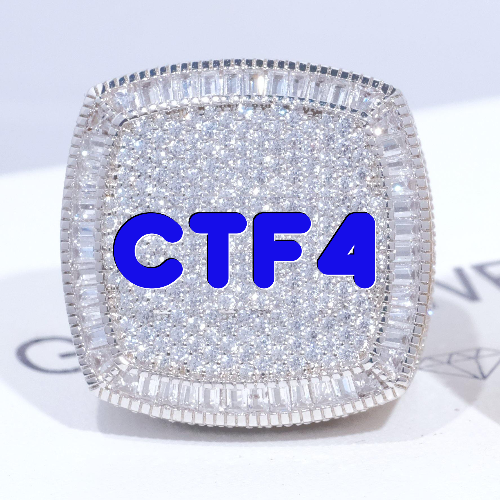 CUSTOM LETTER 3D ICED RING