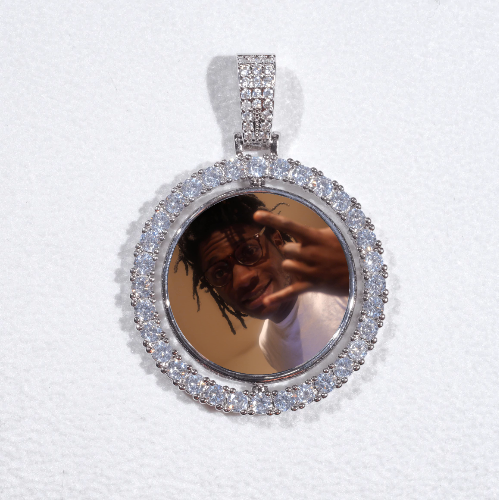 3D Spinning 2-Faced Custom Picture Pendant