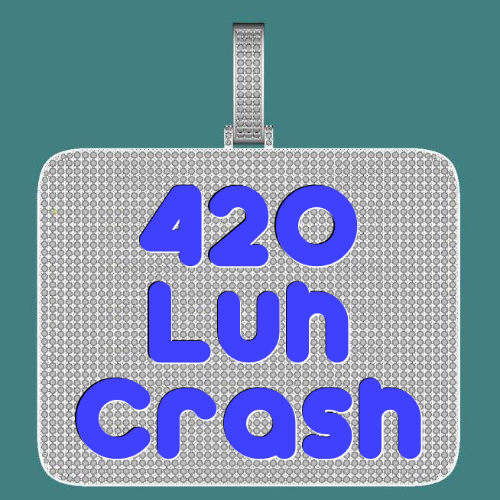 CUSTOM LETTER NECKLACE 3D BIG SQUARE