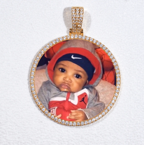 MEDIUM 3D CIRCLE CUSTOM PICTURE PENDANT