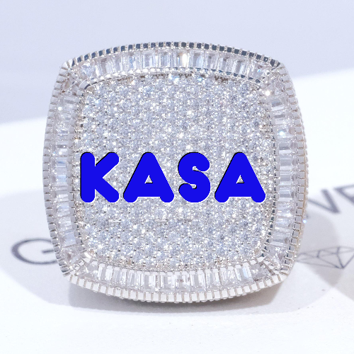 CUSTOM LETTER 3D ICED RING
