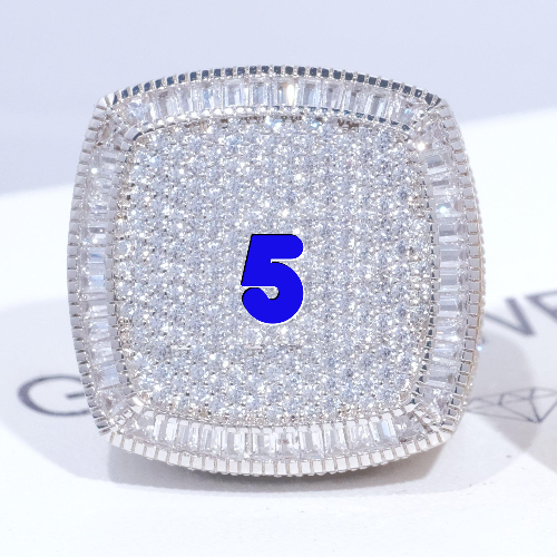 CUSTOM LETTER 3D ICED RING