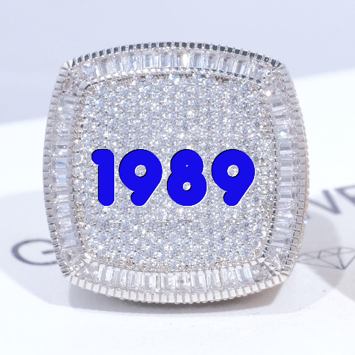 CUSTOM LETTER 3D ICED RING