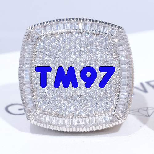 CUSTOM LETTER 3D ICED RING