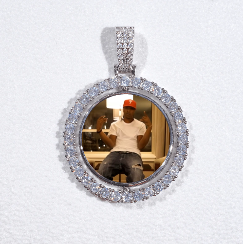 3D Spinning 2-Faced Custom Picture Pendant