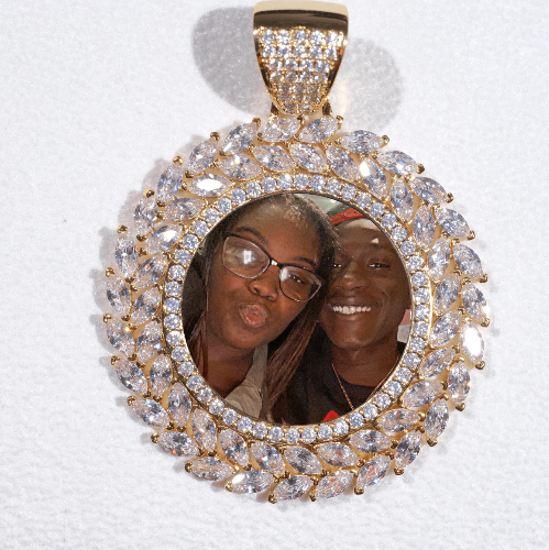 Large 3D Wheat Ear Custom Picture Pendant
