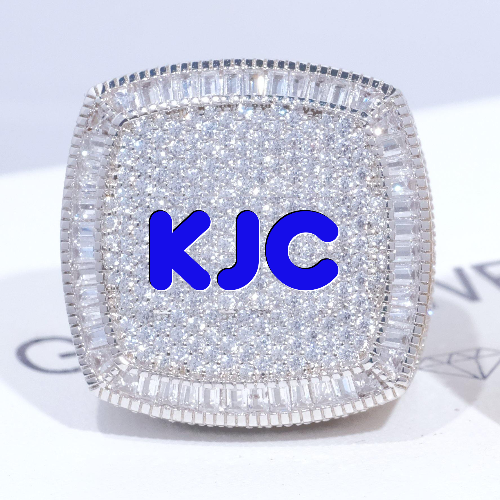 CUSTOM LETTER 3D ICED RING