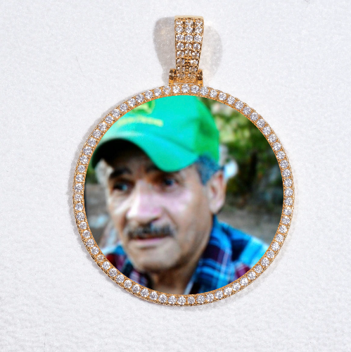 MEDIUM 3D CIRCLE CUSTOM PICTURE PENDANT