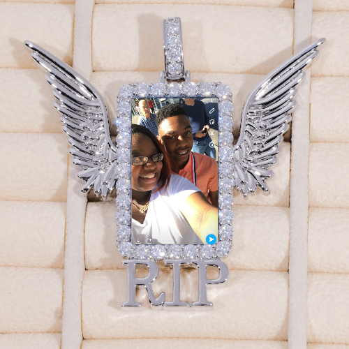 RIP WING 3D CUSTOM PICTURE PENDANT