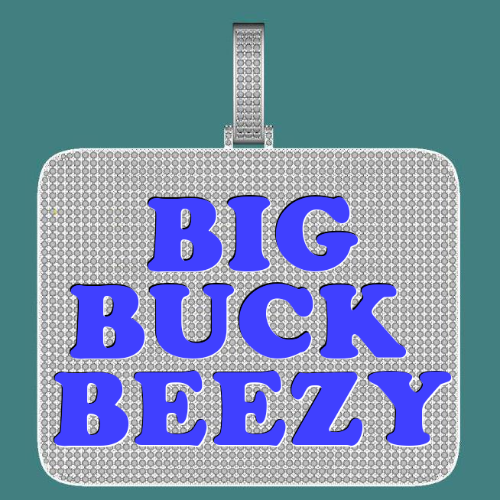 CUSTOM LETTER NECKLACE 3D BIG SQUARE