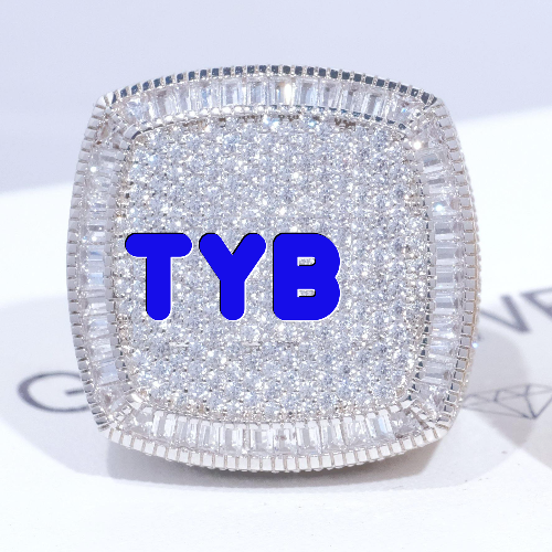 CUSTOM LETTER 3D ICED RING