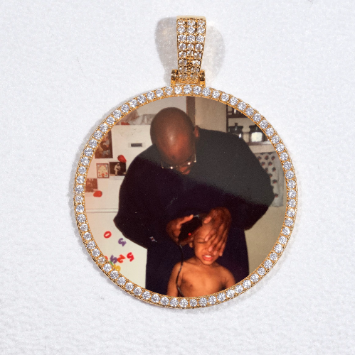 MEDIUM 3D CIRCLE CUSTOM PICTURE PENDANT