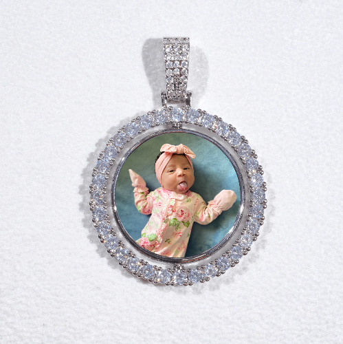 3D Spinning 2-Faced Custom Picture Pendant