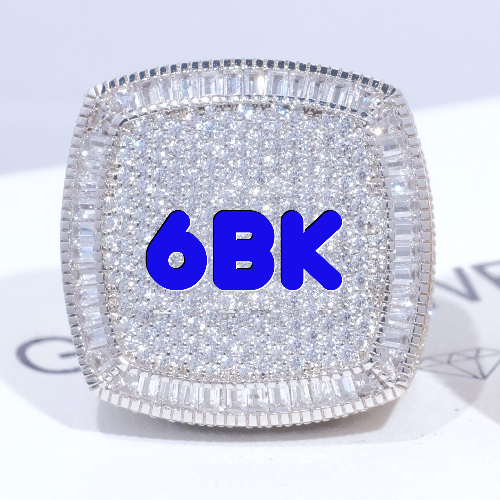 CUSTOM LETTER 3D ICED RING