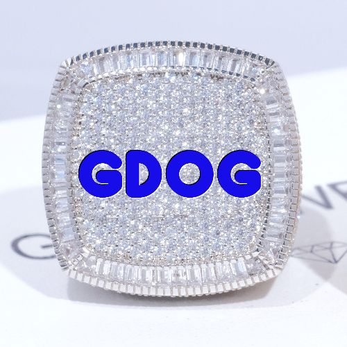 CUSTOM LETTER 3D ICED RING