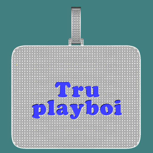 CUSTOM LETTER NECKLACE 3D BIG SQUARE