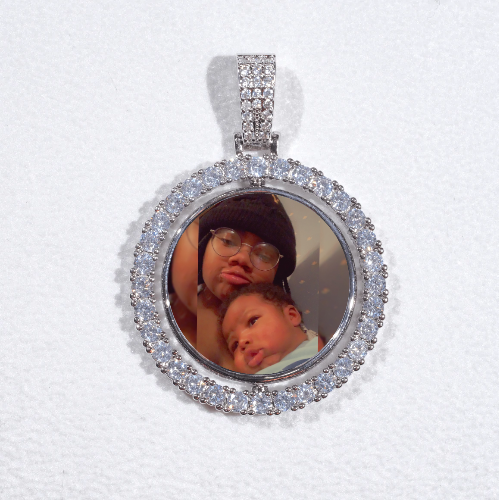 3D Spinning 2-Faced Custom Picture Pendant