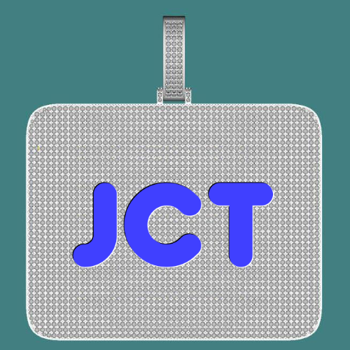 CUSTOM LETTER NECKLACE 3D BIG SQUARE