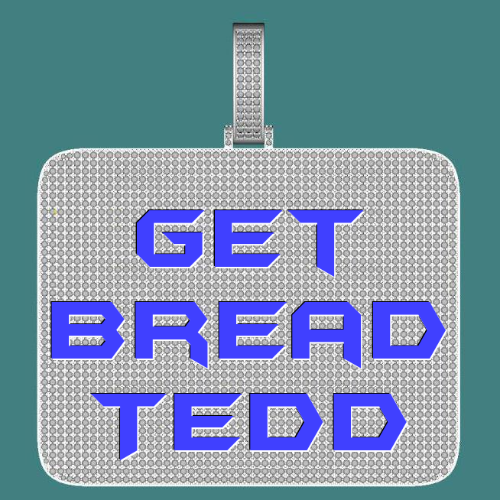 CUSTOM LETTER NECKLACE 3D BIG SQUARE