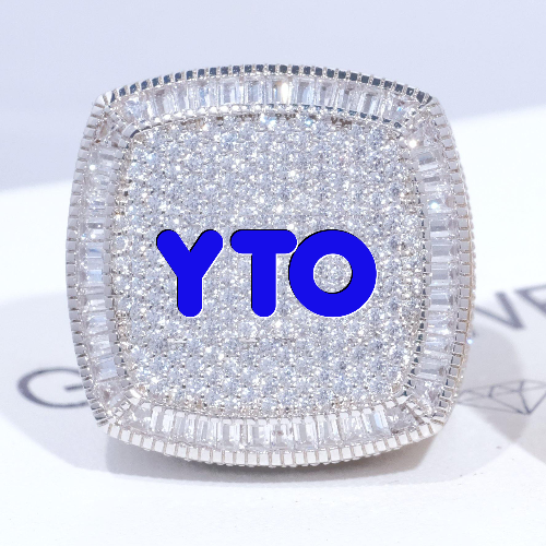 CUSTOM LETTER 3D ICED RING