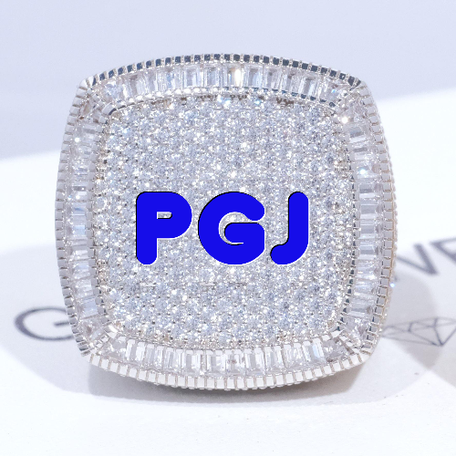 CUSTOM LETTER 3D ICED RING