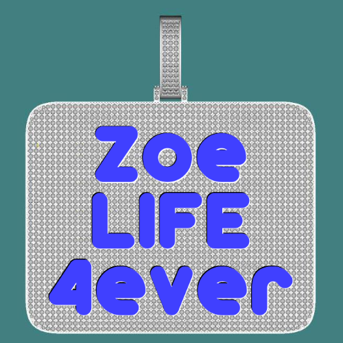 CUSTOM LETTER NECKLACE 3D BIG SQUARE