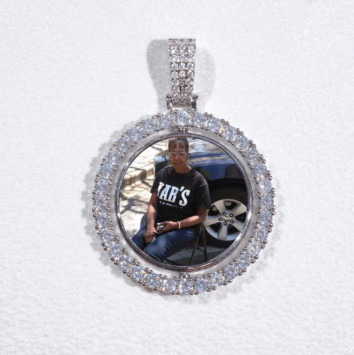 3D Spinning 2-Faced Custom Picture Pendant
