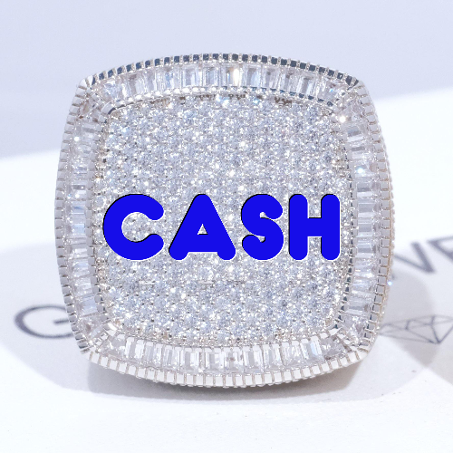 CUSTOM LETTER 3D ICED RING