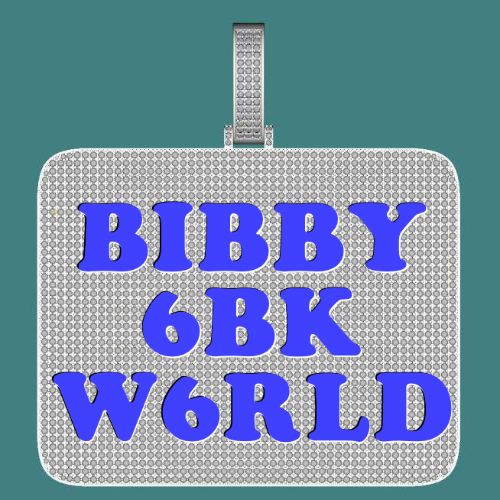 CUSTOM LETTER NECKLACE 3D BIG SQUARE
