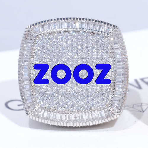 CUSTOM LETTER 3D ICED RING