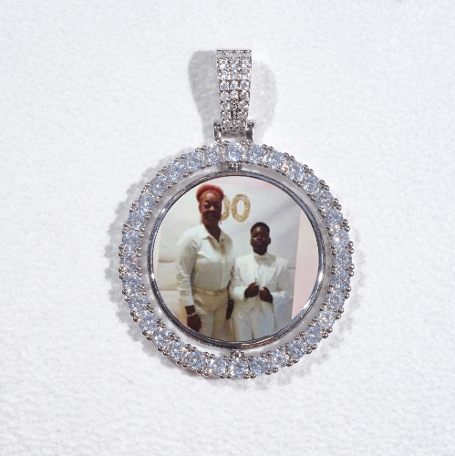 3D Spinning 2-Faced Custom Picture Pendant