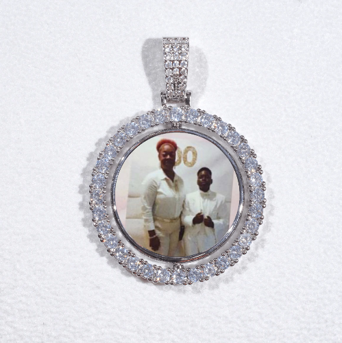 3D Spinning 2-Faced Custom Picture Pendant