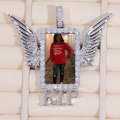 RIP WING 3D CUSTOM PICTURE PENDANT