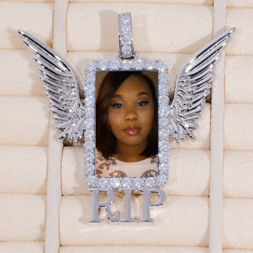 RIP WING 3D CUSTOM PICTURE PENDANT