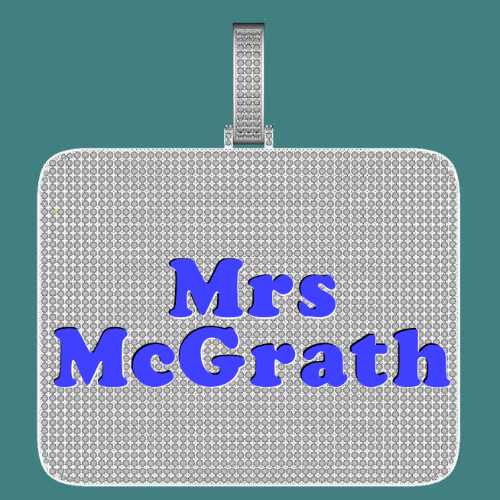 CUSTOM LETTER NECKLACE 3D BIG SQUARE