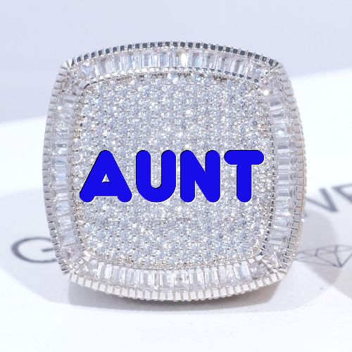 CUSTOM LETTER 3D ICED RING