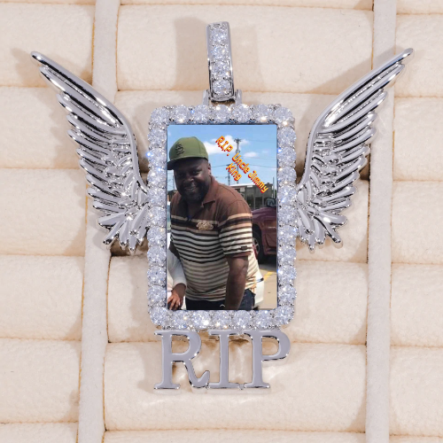 RIP WING 3D CUSTOM PICTURE PENDANT