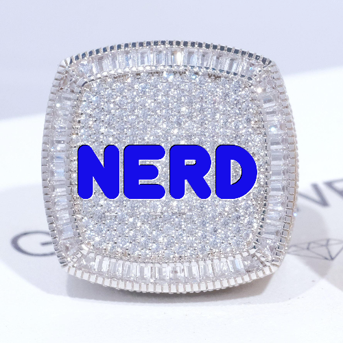 CUSTOM LETTER 3D ICED RING