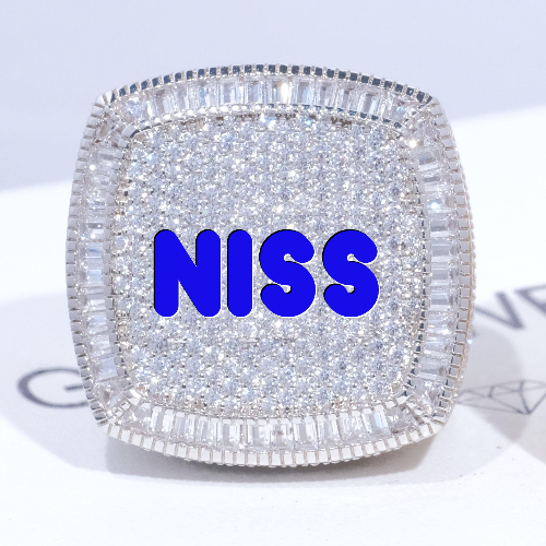 CUSTOM LETTER 3D ICED RING