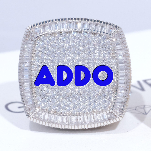 CUSTOM LETTER 3D ICED RING