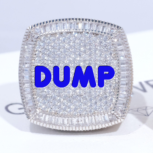 CUSTOM LETTER 3D ICED RING