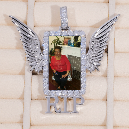 RIP WING 3D CUSTOM PICTURE PENDANT