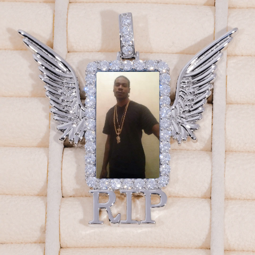 RIP WING 3D CUSTOM PICTURE PENDANT