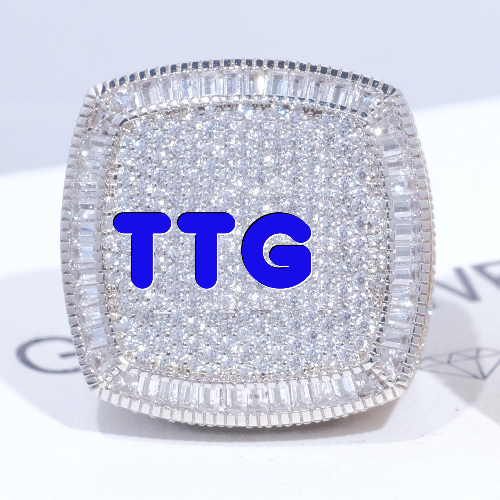 CUSTOM LETTER 3D ICED RING