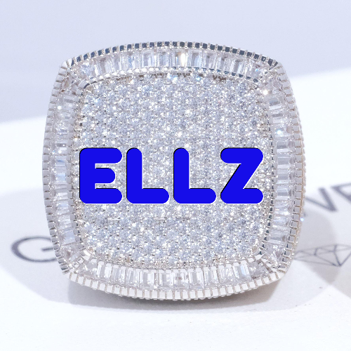 CUSTOM LETTER 3D ICED RING