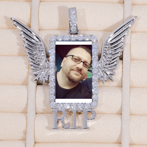 RIP WING 3D CUSTOM PICTURE PENDANT