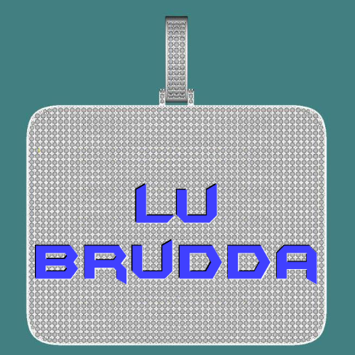 CUSTOM LETTER NECKLACE 3D BIG SQUARE