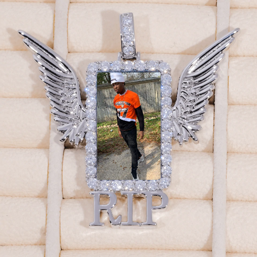 RIP WING 3D CUSTOM PICTURE PENDANT