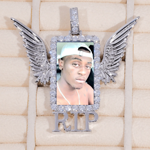 RIP WING 3D CUSTOM PICTURE PENDANT