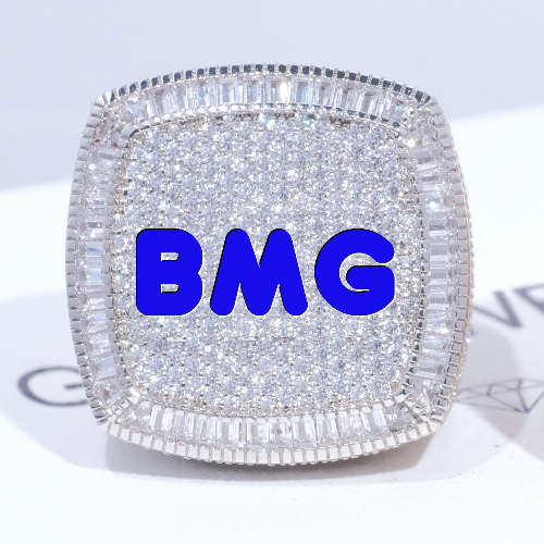 CUSTOM LETTER 3D ICED RING